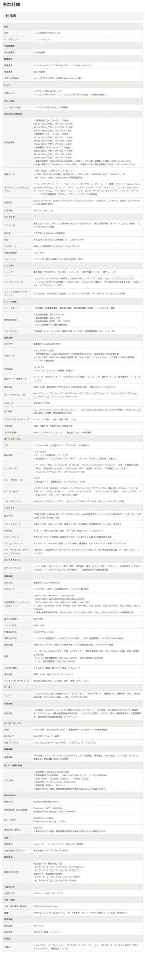 ニコン Z fc